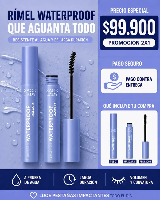 Rimmel Waterproof - Resistente al agua y de larga duración.